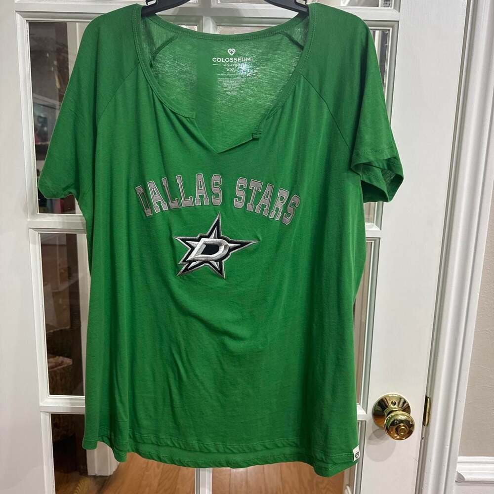 Colosseum Dallas Stars Women's Notch V-Neck T-Shirt